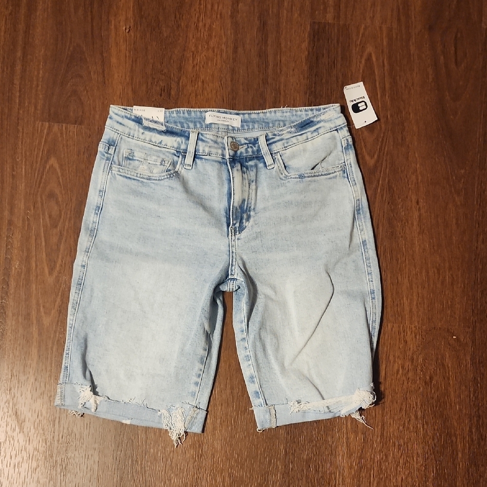 Women's Light Blue Denim Shorts